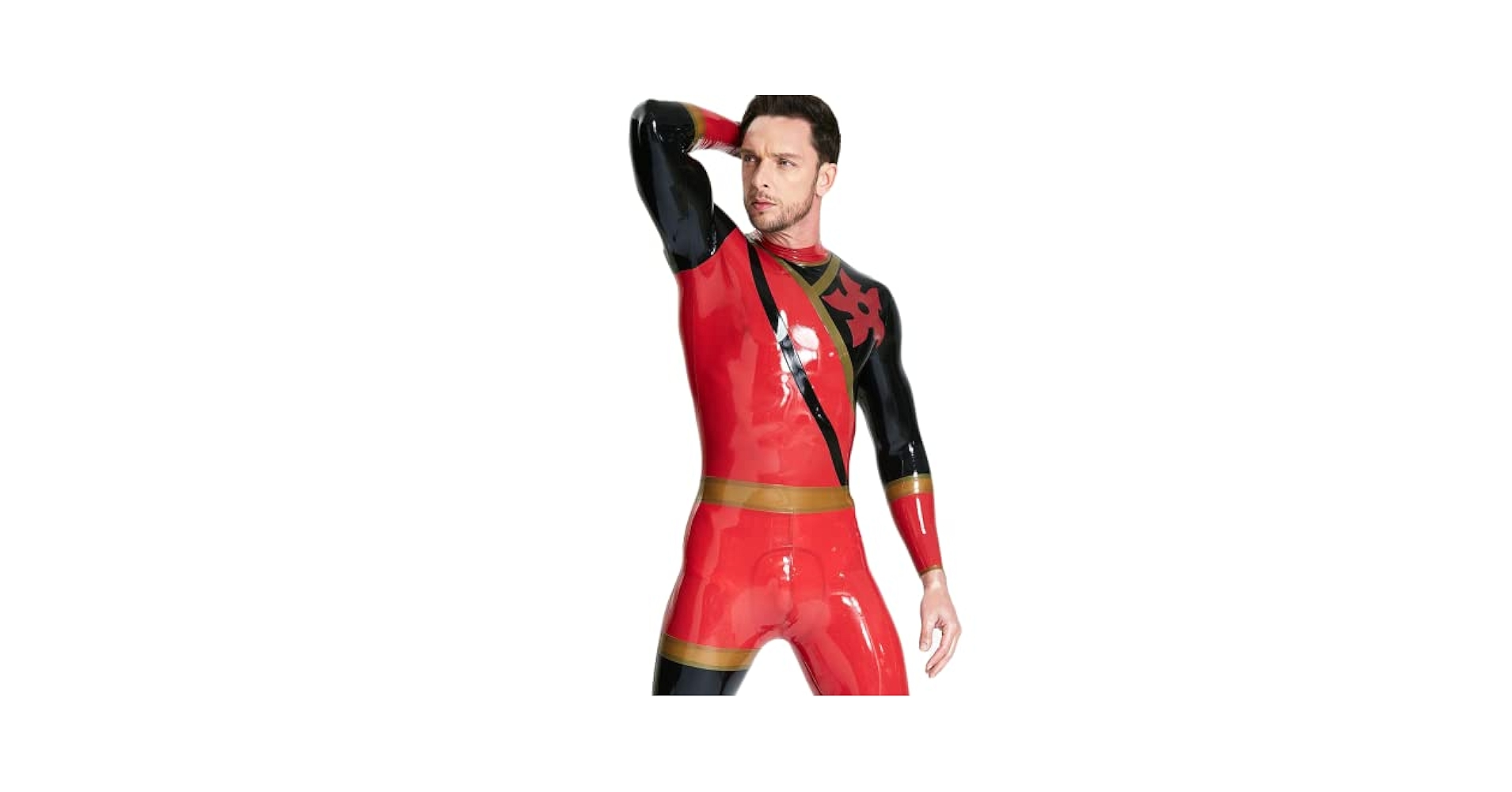 Amazon.co.jp: 男性キャットスーツ ラテックスキャットスーツ