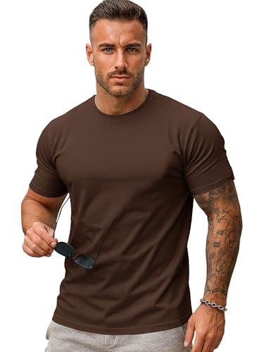 Tshirts for Men |Round Neck Short Sleeve Mens T-Shirts |Regular Fit Lightweight Soft T-Shirts for Man