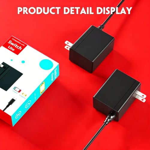 Image of Switch Charger for Nintendo, AC Power Supply Adapter for Nintendo Switch