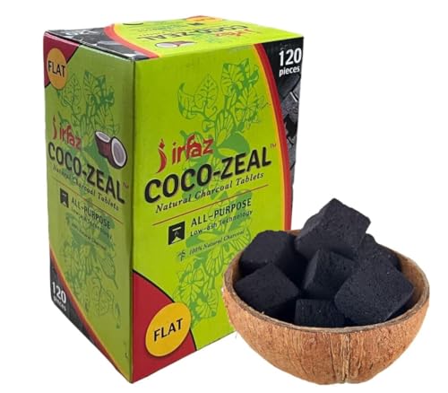 Natural Coconut Charcoals, Coal (120 Count)