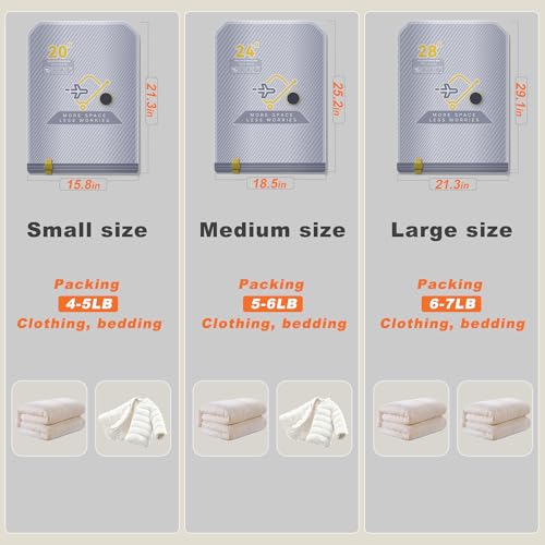 Image of 10-Pack Vacuum Bags for Travel with Wireless Rechargeable Pump, Carry-on Size Compression Packing Bags for Luggage & Suitcase, Space Saver for Clothes & Clothing, 10 Combo Travel Size, Fast 3S Vacuum
