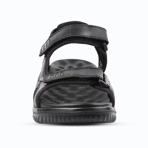Image of Medifeet Men's Sport Sandals, Adjustable Straps, Comfort Platform Sole (BLACK, UK Footwear Size System, Adult, Men, Numeric, Medium, 7)