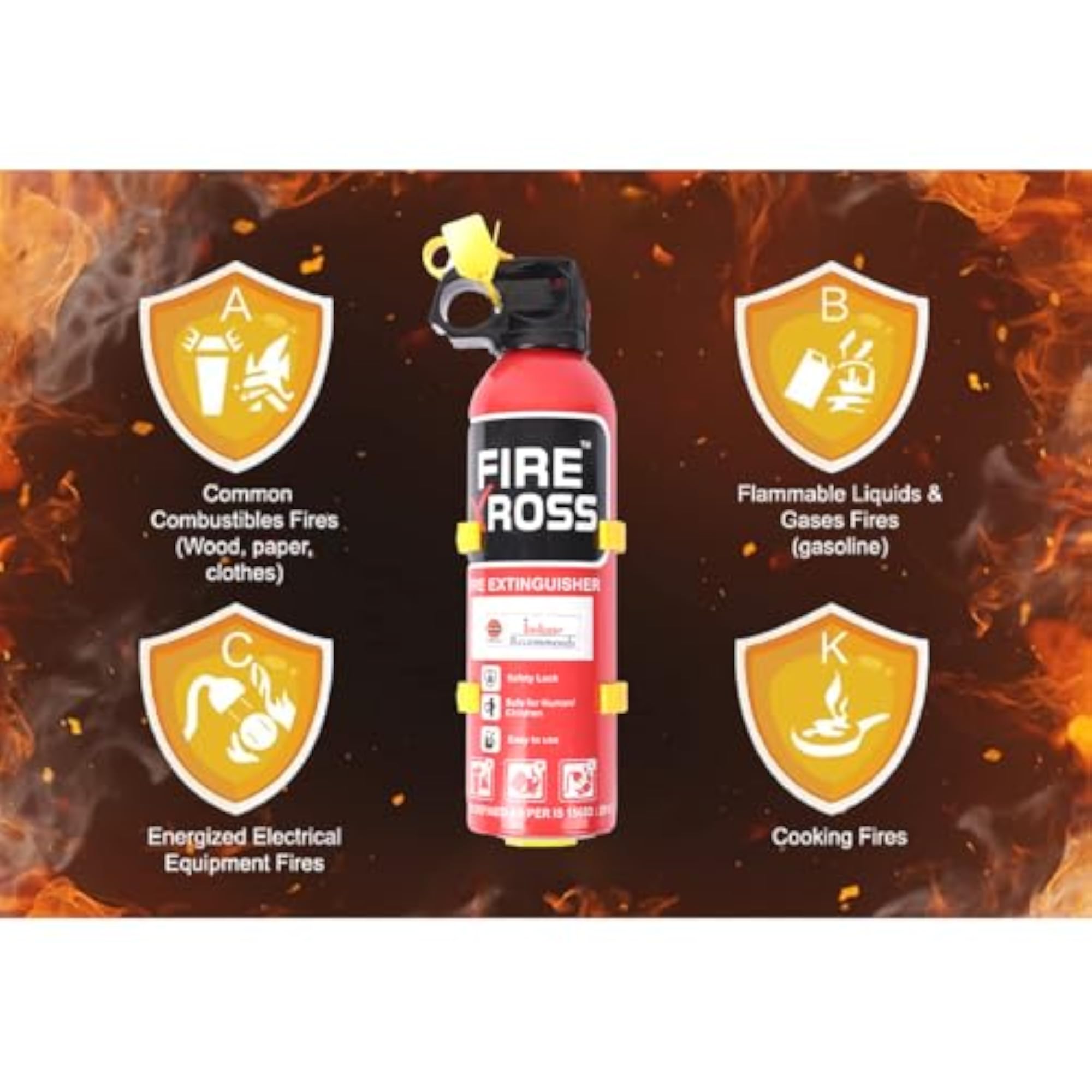 Xross Fire Extinguisher ISI ABC Dry Powder Type