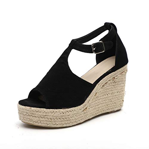 Fannyfuny_Zapatos Mujer Tacon Sandalias Mujer de Verano Zapatos Zapatillas de Cuña Zapatillas...