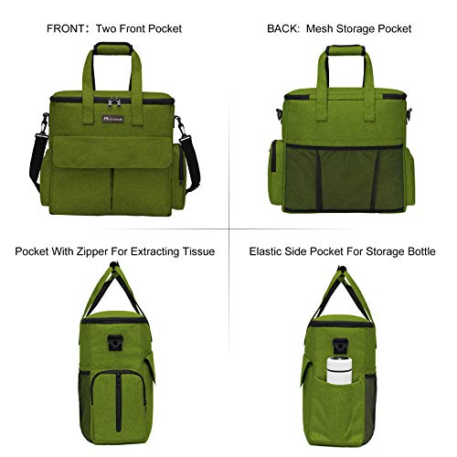 Modoker-Dog-Travel-Bag-Weekend-Pet-Travel-Set-for-Dog-and-Cat-Airline-Approved-Tote-Organizer-with-Multi-Function-Pockets-and-2-Food-Storage-Containers-2-Collapsible-Bowls-1-Feeding-Mat-Green Modoker Dog Travel Bag Weekend Pet Travel Set for Dog and Cat Airline Approved Tote Organizer with Multi Function Pockets and 2 Food Storage Containers 2 Collapsible Bowls 1 Feeding Mat Green