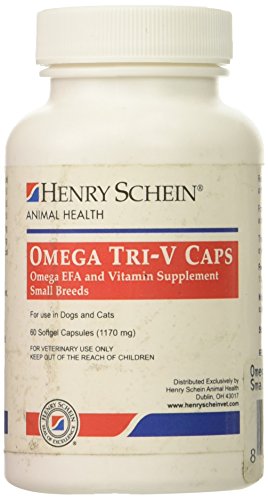 omega derm - Butler Dog & Cat Omega Tri-V Caps for Small Canines & Felines - Skin & Coat Supplement - 60 Softgel Capsules