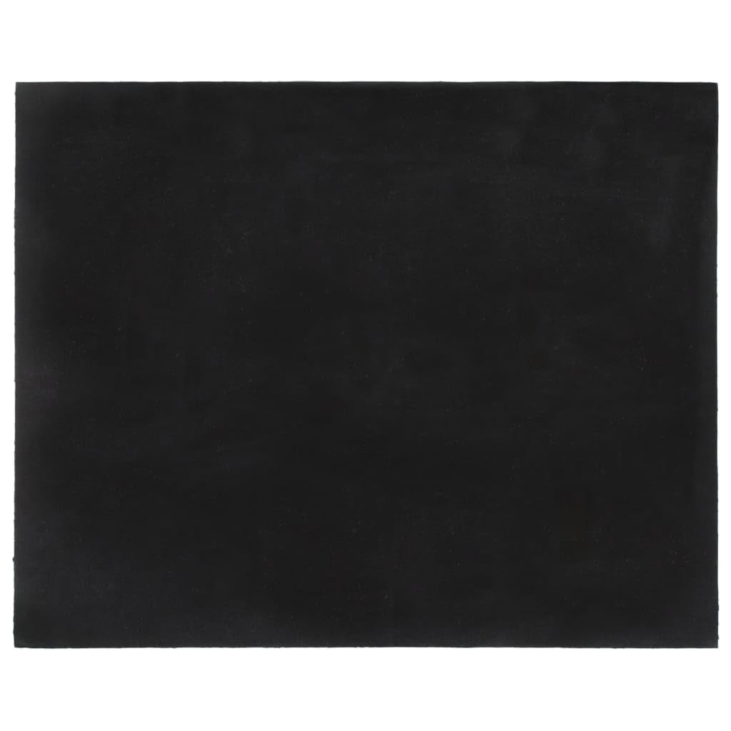 Ciemnoszara wycieraczka z włókna kokosowego, 80 x 100 cm, igłowana, antypoślizgowy spód z PCW, wytrzymała, do użytku wewnątrz i na zewnątrz, mata zatrzymująca brud do wejścia, kuchni