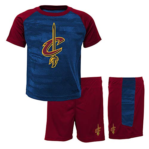 Ensemble de pyjama garçon NBA Cleveland Cavaliers short t-shirt vêtement de nuit basket