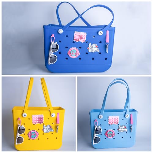 Charms Accessory for Bogg Bag - Mom Inserts Decorative Charms for Beach Tote Bag, Versatile Use with Hooks to Customize Your Beach Tote Bag2