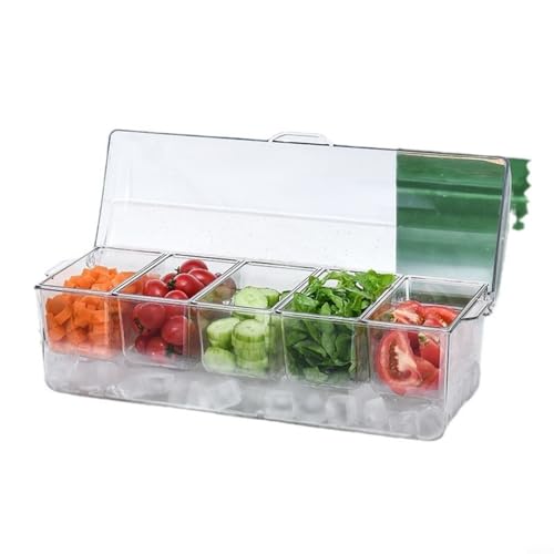 Boîte à salade 5 compartiments pour éviter les repas détrempés - 7