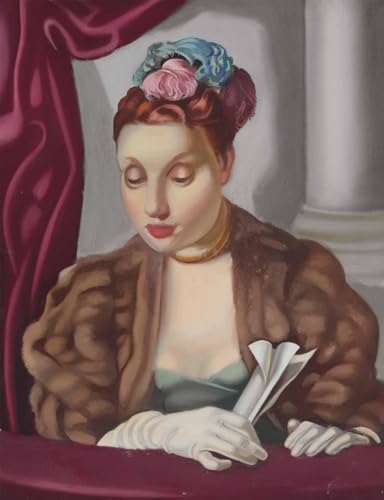 Peinture sur toile Tamara De Lempicka Au théâtre Solution pour mur vide 40x60cm