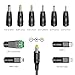 Powseed 34W 3V 4.5V 5V 6V 7.5V 9V 12V DC Car Charger with 10 Tips and USB Cigarette Lighter Adapter Power Supply Cord for Portable DVD Player Dash cam Breast Pump Speaker Micro USB Car Adapter