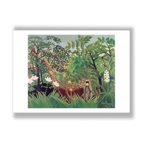 Impresión artística mate de Henri Rousseau con paisaje exótico para decoración de pared