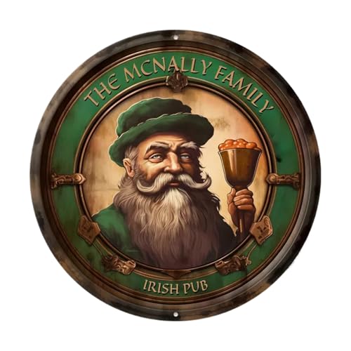 Panneau mural en bois pour pub irlandais, décoration rustique amusante, décoration vintage pour maison, bar, salon, pub, idéal pour cuisine, cave, chambre à thème irlandais, 30 x 30 cm