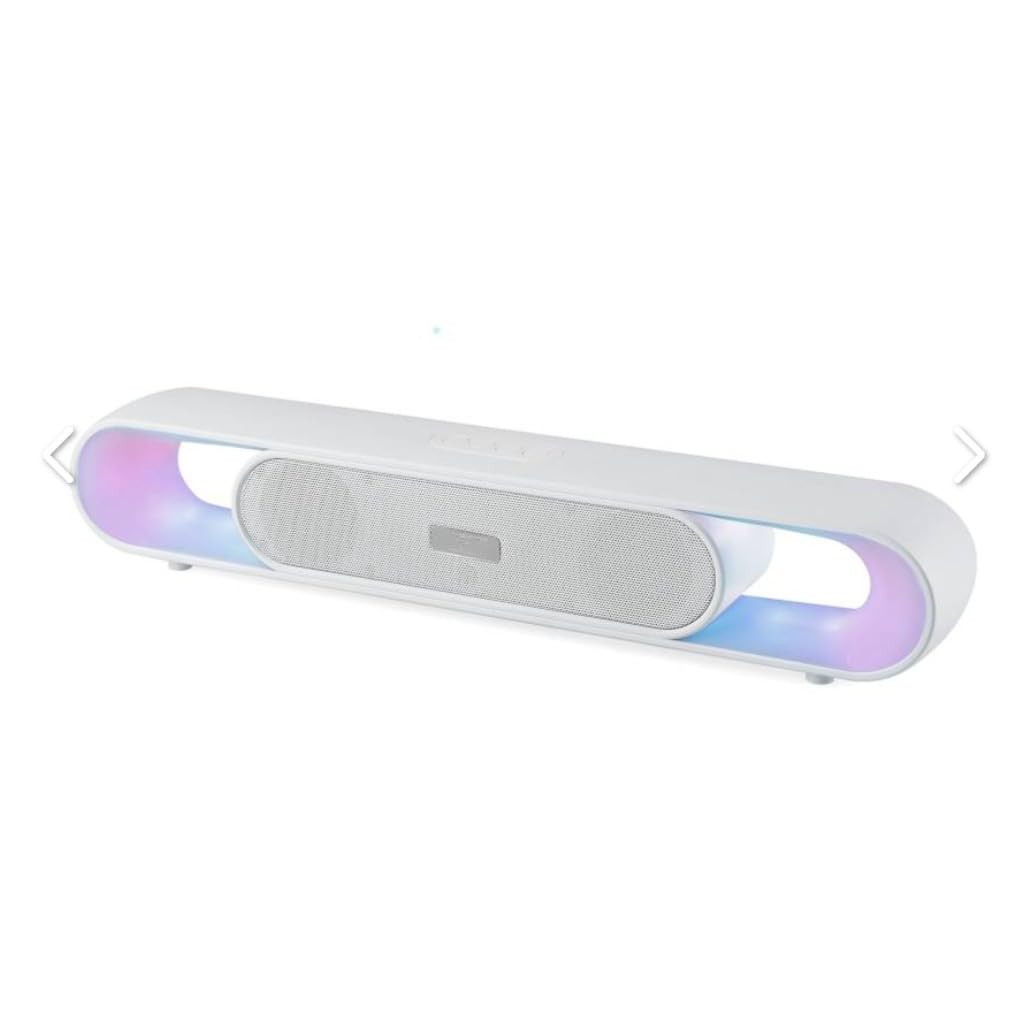 HB PLUS M26VP,10W Signature Sound, 2.0 CH with Dual Passive Radiators, 7 HRS B.t.r Sleek Design, Multi Connectivity, Bluetooth Sound Bar, Soundbar Speaker (White)-picture-14