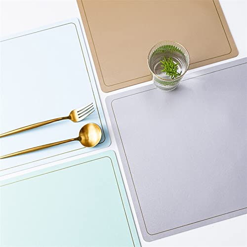 Set de table en simili cuir 4 pièces imperméable et isolant thermique - 5