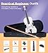 Vangoa 4/4 White Violin Full Size Beginner Fiddle Set, Adult Violin Outfit with Hard Case, Starter Acoustic Violins White Kit violin 4/4 with Premium Accessory for Teens Kids 9-12