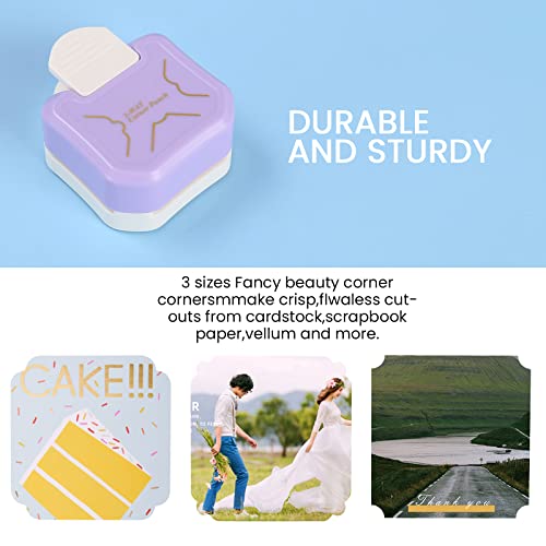 Myartool 3 In 1 Beauty Shape Corner Punch, 3 Way Corner Paper Punch For Paper Crafts, Laminate, Cardstock, Business Card, Diy Projects, Photo, Card Making And Scrapbooking #TOP3