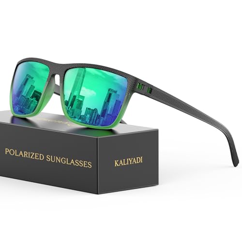 Image of KALIYADI Mens-Sunglasses Polarized Sunglasses Men: Classic Sun Glasses with UV400 Protection for Driving Fishing Golf