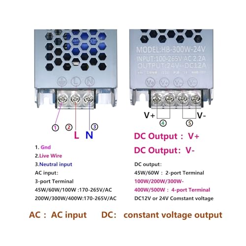 Transformateur LED anti-scintillement 300W alimentation stable - 5