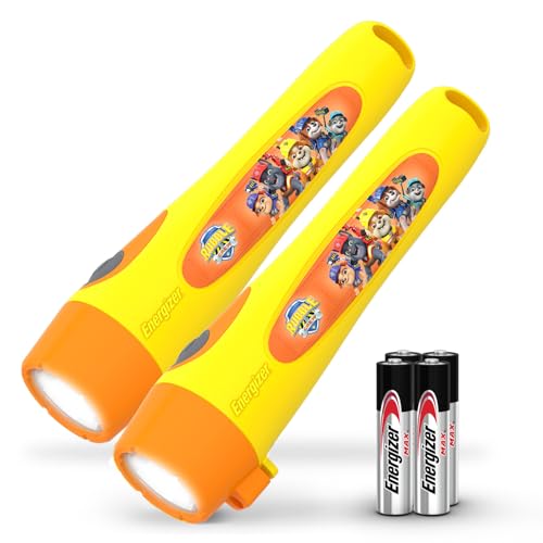 Image of Energizer Rubble & Crew Flashlight for Kids, 2 Pack, 15 Lumens, Handheld LED Kids Light That Runs on 2 AAA Batteries