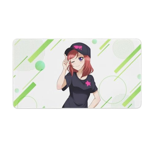 ラブライブ スクスタ 西木野真姫 マウスパッド ゲーミング アニメ キーボードパッド 大型 デスクマット レザー 大型 マウスパッド かわいい 防水 快適性、耐久性が良い ゲームとオフィスに適している 机上用品