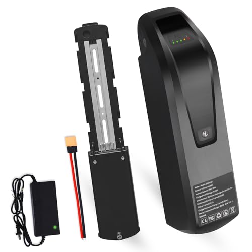 UAZ 36V 48V 52V Ebike Battery 4 Pin 10.4AH 15.6AH 20AH with Safe Lock, LED Indicator Light, USB...