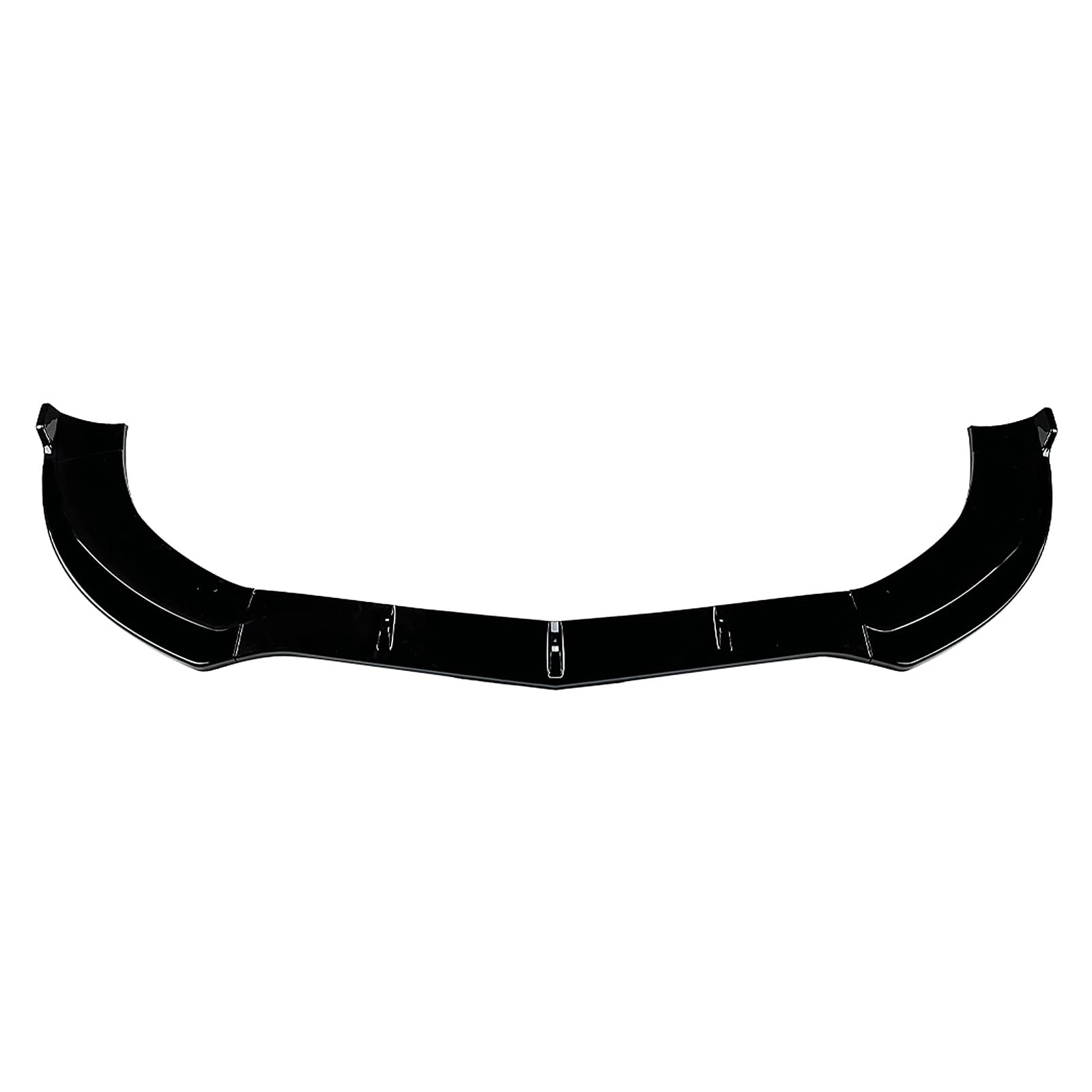 Front Bumper Spoiler Lip For Benz CLS C218 X218 CLS550 2014-2017 Gloss Black Carbon Fiber Look