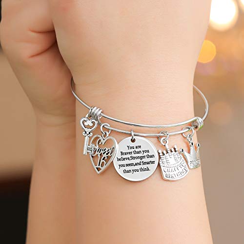 Image of Silver /14k Gold Plated Birthday Bracelet, Natural Healing Crystal Bracelet Gifts for Her Birthday for Daughter Granddaughter Friends Mom Grandma Sister