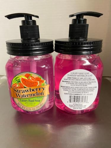 LUXURY HAND SOAP STRAWBERRY & WATERMELON 2 EA 12 OZ image 2