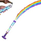 Glowing Rainbow LED Water Blaster, Firework Water Gun with Lights, Automatic Splash Gun for Kids & Adults Pool Party Summer Fun (1pc)