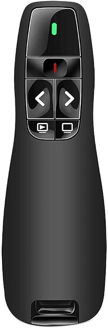 Wireless Presenter Remote Clicker for PowerPoint Presentation Remote, RF 2.4GHz PPT PowerPoint Clicker Presentation Pointer Google Slide Advancer for Mac, Computer, Laptop