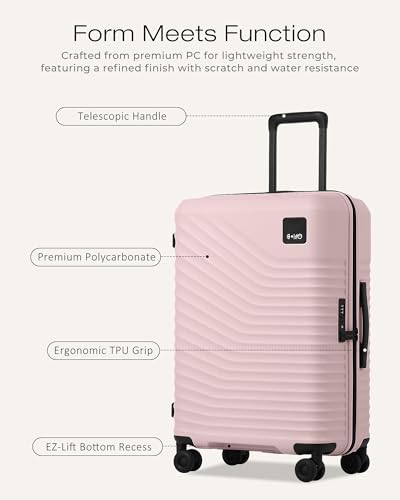 Image of Coolife Luggage, Lightweight PC Hardside Suitcase, Checked-Large 28-Inch