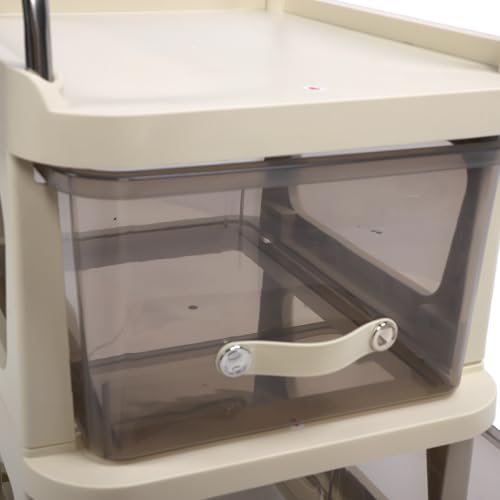 Cômoda Com Rodinhas, Arquivo Flexível Com Rodinhas, Multifuncional, Prática para o Quarto (3 camadas