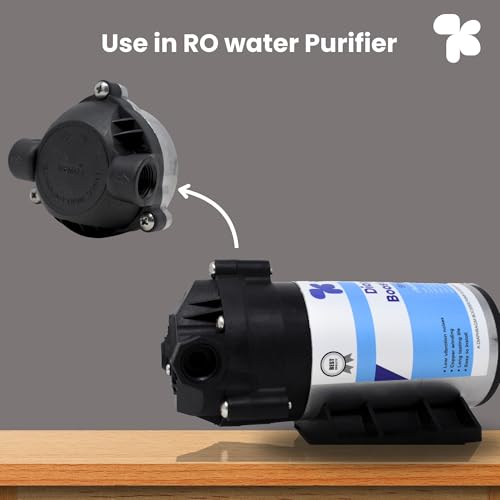 Image of AMPEREUS RO Booster Pump Head for Aquaguard /Kent And All Type RO, Suitable for 75 GPD, 100 GPD pump Black - 1 Pcs