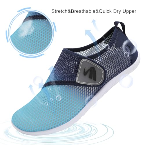 Image of Spesoul Womens and Mens Water Shoes Breathable Quick Dry Soft Barefoot Aqua Socks for Hiking Swim Beach Surf Yoga Sport