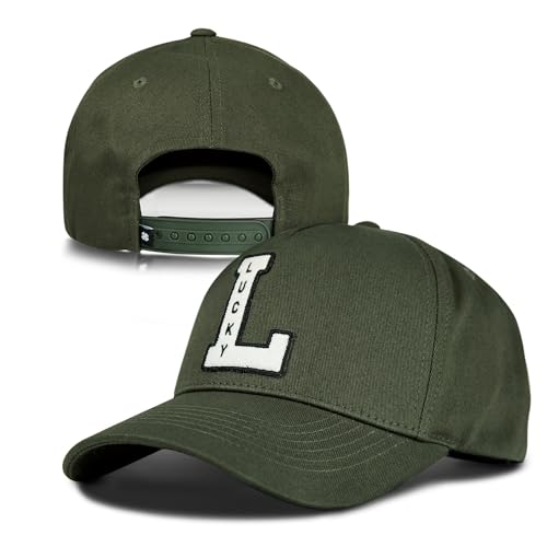 Image of Lucky Brand Snapback Hat | Adjustable | Baseball Cap | Retro | American Heritage | 5 Panel Design | Cotton Canvas