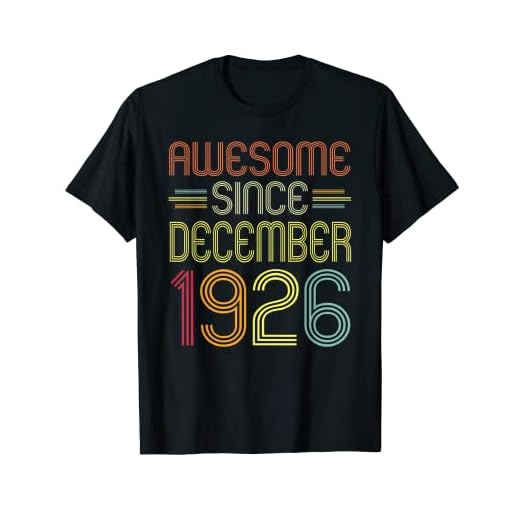 Regalo de cumpleaños 95 impresionante desde diciembre de 1926 95 años Camiseta
