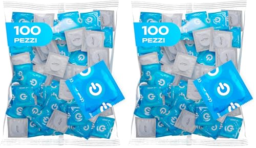 Préservatifs fins et naturels ON pack de 100 lot de 2 largeur nominale 54 mm