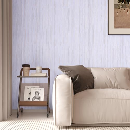 Papier peint texturé en toile de gazon aspect lin haut de gamme - 4