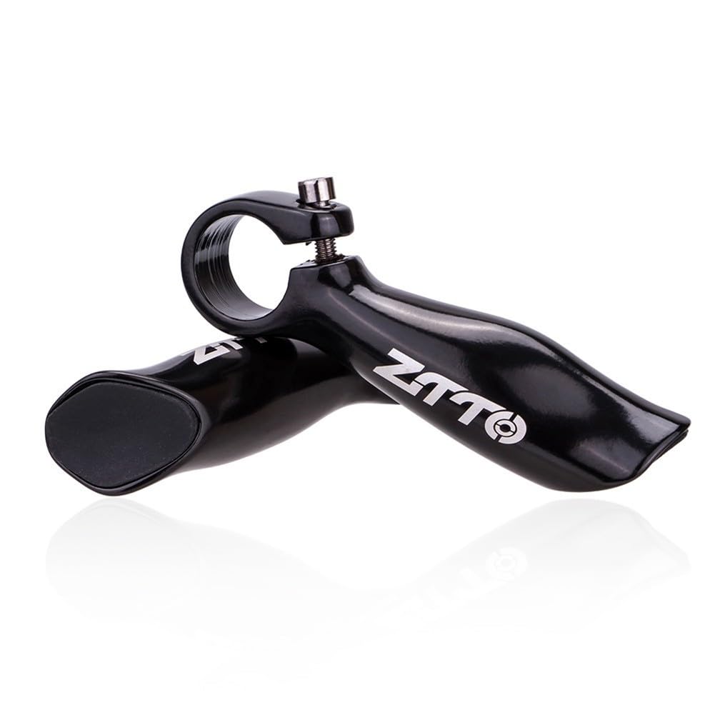 Extremos de manillar de bicicleta de montaña de aleación de aluminio, empuñaduras ergonómicas para bicicletas de 22,2 mm para reducir la fatiga de conducción, 1 par, color plateado