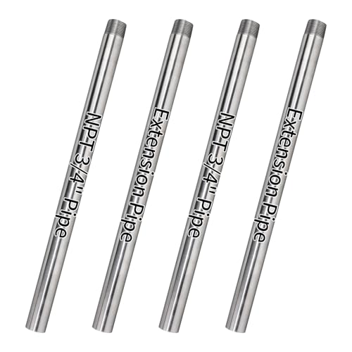 DEEFIINE 2-Pack 3/4' × 30' Industrial Steel Pipe Fit for Pipe Clamps for Woodworking