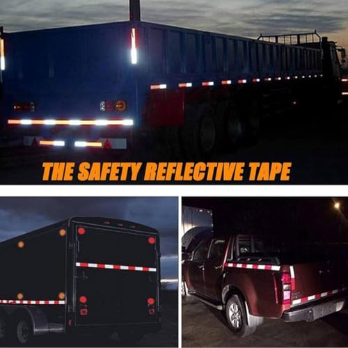 Image of WALLMATE Dual Shade Reflective Radium Strip for Car & Bike Waterproof Self Adhesive, Safety Sticker, Night Glow Tape for Helmet, Scooter & Cycle Decoration (Orange-Silver, 0.5 In x 45 Mtr (1771 in))