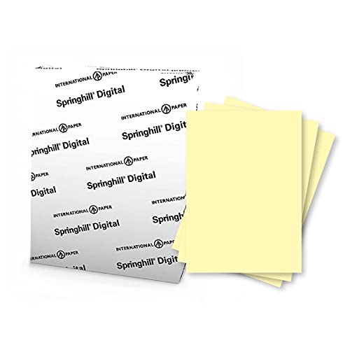 Springhill 8.5â€ x 11â€ Canary Yellow Copy Paper, 24lb Bond/60lb Text, 89gsm, 500 Sheets (1 Ream) â€“ Colored Printer Paper with Smooth Finish â€“ Versatile and Flexible Computer Paper â€“ 024035R