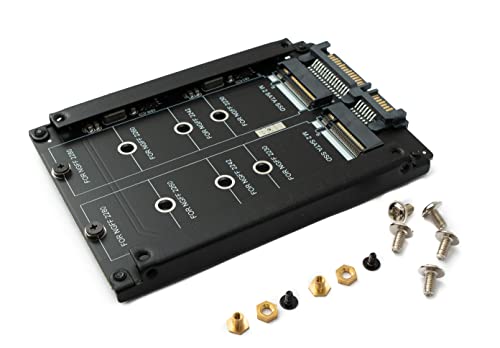 System-S Ngff B+M Key Adapter 2X M.2 Ssd Card To 2.5" Sata Combo Hdd