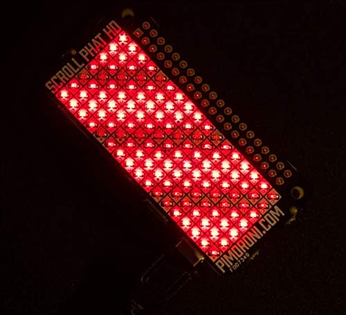 Pimoroni Scroll pHAT HD for Raspberry Pi - 17x7 ピクセルで情報表示 (02 レッド)