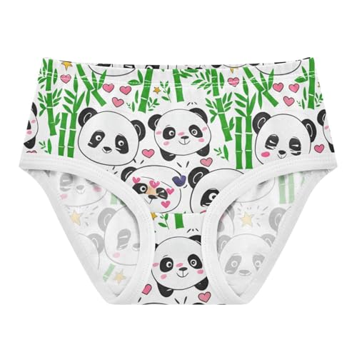 Cute Panda White Girl Panties Cute Girls Underwear Toddler Cotton Fancy Briefs Undies Kids 2t
