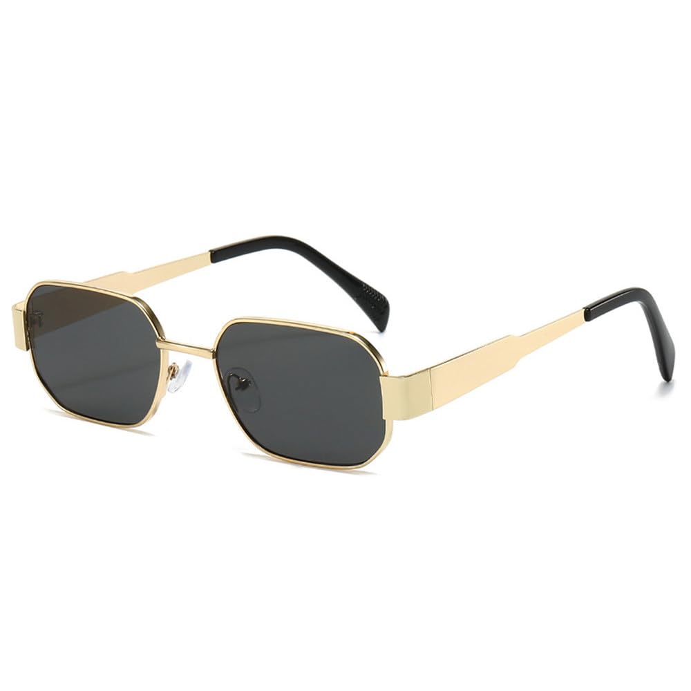 Lunettes de soleil rétro polygonales légères anti-fatigue oculaire UV400