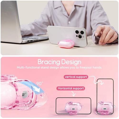 Image of for AirPods Pro 3 Case 2025 with Safety Lock,Glitter Pink