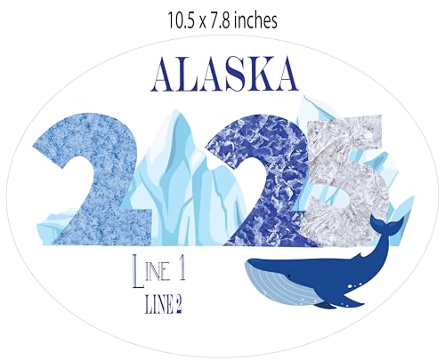 Imán decorativo rectangular para puerta de crucero Alaska miniatura 2